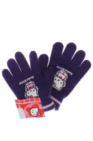 Детски ръкавици Hello Kitty, Цвят Лилав, Цена 20,90 лв.