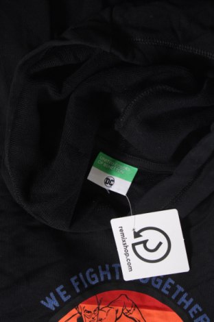 Gyerek sweatshirt United Colors Of Benetton, Méret 13-14y / 164-168 cm, Szín Fekete, Ár 2 436 Ft