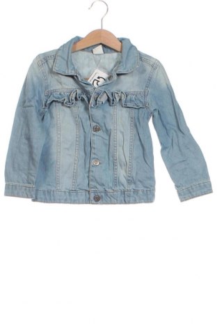 Kinder Jeansjacke H&M, Größe 3-4y/ 104-110 cm, Farbe Blau, Preis 13,36 €