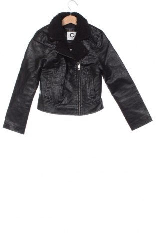 Dětská kožená bunda  Cubus, Velikost 7-8y/ 128-134 cm, Barva Černá, Cena  392,00 Kč