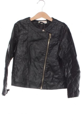 Dětská kožená bunda  H&M, Velikost 7-8y/ 128-134 cm, Barva Černá, Cena  354,00 Kč