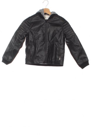 Detská kožená bunda  H&M, Veľkosť 7-8y/ 128-134 cm, Farba Čierna, Cena  12,79 €