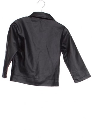 Παιδικό δερμάτινο μπουφάν SHEIN, Μέγεθος 3-4y/ 104-110 εκ., Χρώμα Μαύρο, Τιμή 14,26 €