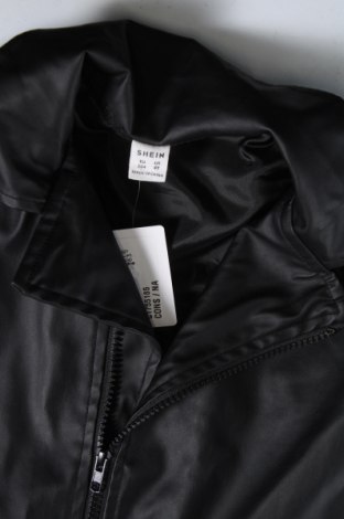 Detská kožená bunda  SHEIN, Veľkosť 3-4y/ 104-110 cm, Farba Čierna, Cena  11,53 €
