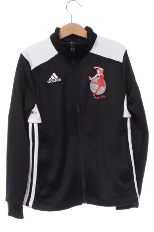 Детско спортно горнище Adidas, Размер 9-10y/ 140-146 см, Цвят Черен, Цена 13,20 лв.