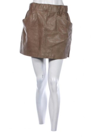 Δερμάτινη φούστα Zara, Μέγεθος L, Χρώμα Καφέ, Τιμή 6,14 €
