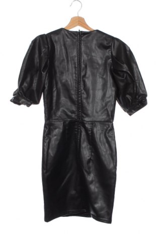 Кожена рокля H&M Divided, Размер XS, Цвят Черен, Цена 14,79 лв.