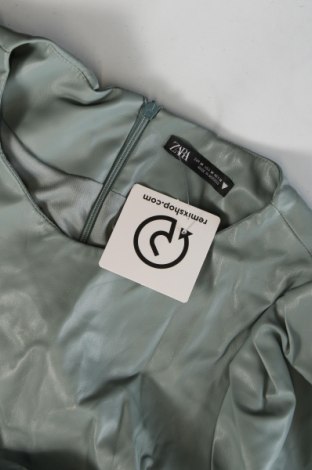 Lederkleid Zara, Größe M, Farbe Grün, Preis 18,79 €