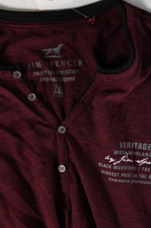 Pánske tričko  Jim Spencer, Veľkosť XXL, Farba Červená, Cena  10,77 €