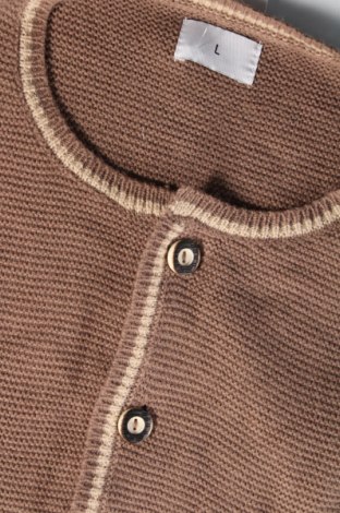 Jachetă tricotată de bărbați, Mărime L, Culoare Bej, Preț 26,71 Lei