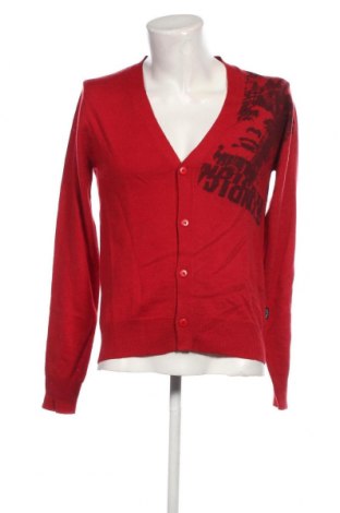 Jachetă tricotată de bărbați CoolCat, Mărime M, Culoare Roșu, Preț 30,00 Lei