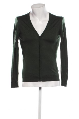 Jachetă tricotată de bărbați H&M, Mărime S, Culoare Verde, Preț 33,39 Lei