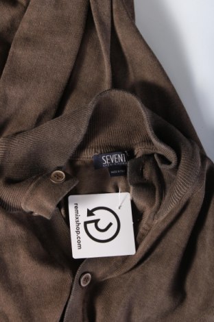 Jachetă tricotată de bărbați Seventy Sergio Tegon, Mărime L, Culoare Maro, Preț 171,07 Lei