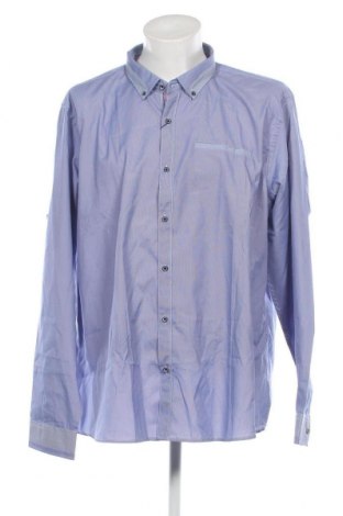 Ανδρικό πουκάμισο, Μέγεθος 5XL, Χρώμα Μπλέ, Τιμή 27,03 €