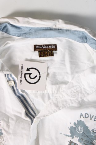 Ανδρικό πουκάμισο Atlas For Men, Μέγεθος M, Χρώμα Λευκό, Τιμή 4,49 €