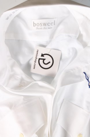 Ανδρικό πουκάμισο Bosweel, Μέγεθος L, Χρώμα Λευκό, Τιμή 21,03 €