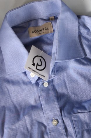 Ανδρικό πουκάμισο Bosweel, Μέγεθος L, Χρώμα Μπλέ, Τιμή 21,03 €