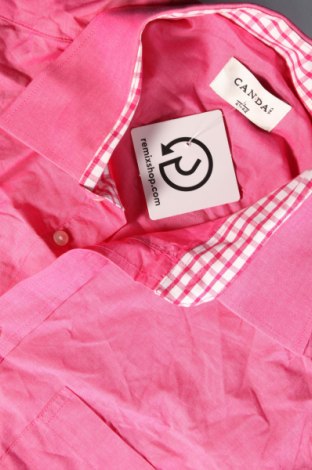 Ανδρικό πουκάμισο Canda, Μέγεθος L, Χρώμα Ρόζ , Τιμή 7,18 €