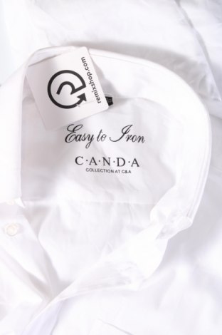 Ανδρικό πουκάμισο Canda, Μέγεθος M, Χρώμα Λευκό, Τιμή 17,94 €