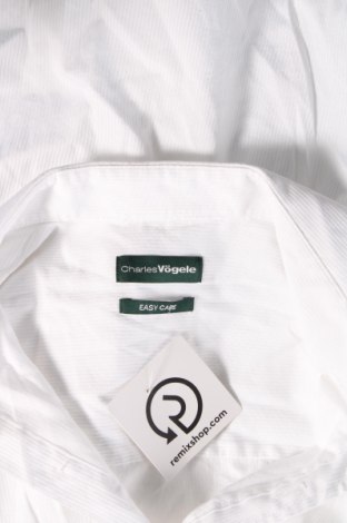 Ανδρικό πουκάμισο Charles Vogele, Μέγεθος M, Χρώμα Λευκό, Τιμή 17,94 €