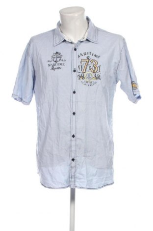 Мъжка риза Clothing & Co, Размер XL, Цвят Син, Цена 11,60 лв.
