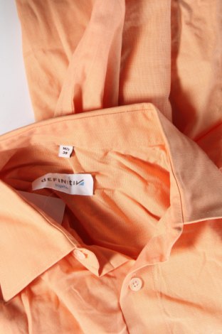 Herrenhemd Definitiv, Größe M, Farbe Orange, Preis 6,68 €
