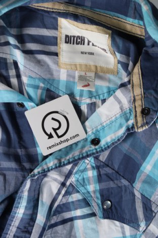 Herrenhemd Ditch Plains, Größe L, Farbe Mehrfarbig, Preis 3,63 €