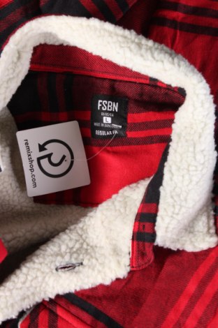 Herrenhemd FSBN, Größe L, Farbe Rot, Preis 5,65 €