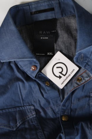 Ανδρικό πουκάμισο G-Star Raw, Μέγεθος XXL, Χρώμα Μπλέ, Τιμή 46,39 €