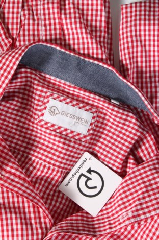 Мъжка риза Giesswein, Размер XL, Цвят Червен, Цена 41,25 лв.