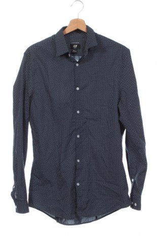 Ανδρικό πουκάμισο H&M, Μέγεθος M, Χρώμα Μπλέ, Τιμή 9,87 €