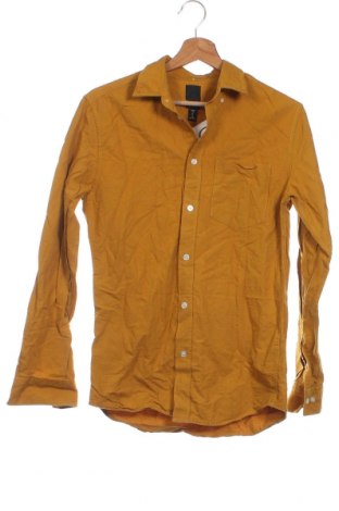Мъжка риза H&M, Размер XS, Цвят Жълт, Цена 14,50 лв.