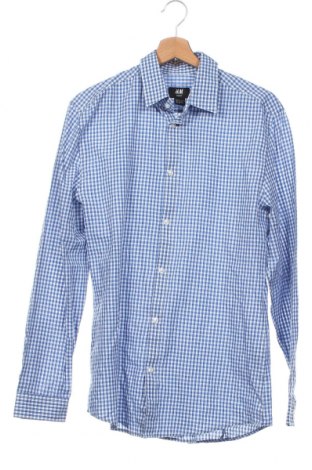Мъжка риза H&M, Размер M, Цвят Син, Цена 15,95 лв.