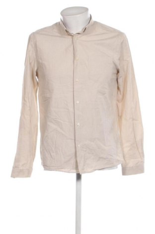 Мъжка риза H&M Conscious Collection, Размер M, Цвят Бежов, Цена 15,95 лв.
