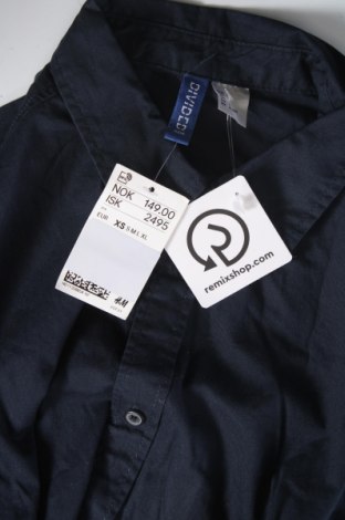 Ανδρικό πουκάμισο H&M Divided, Μέγεθος S, Χρώμα Μπλέ, Τιμή 23,53 €
