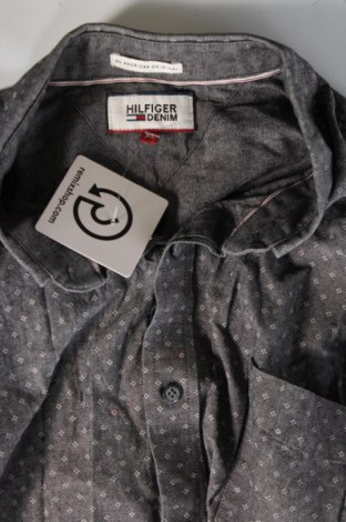 Herrenhemd Hilfiger Denim, Größe XL, Farbe Grau, Preis € 45,41