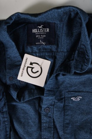 Мъжка риза Hollister, Размер L, Цвят Син, Цена 34,00 лв.