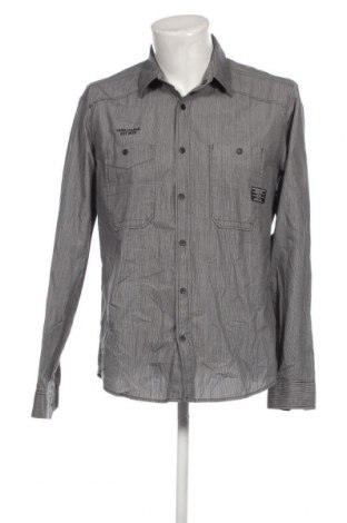 Ανδρικό πουκάμισο Jack & Jones, Μέγεθος L, Χρώμα Γκρί, Τιμή 11,99 €