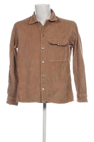 Ανδρικό πουκάμισο Jack & Jones, Μέγεθος L, Χρώμα Καφέ, Τιμή 6,94 €