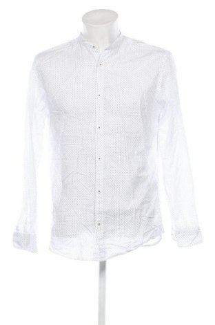 Ανδρικό πουκάμισο Jack & Jones, Μέγεθος L, Χρώμα Λευκό, Τιμή 17,39 €