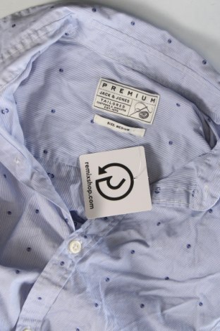 Ανδρικό πουκάμισο Jack & Jones PREMIUM, Μέγεθος M, Χρώμα Μπλέ, Τιμή 21,03 €