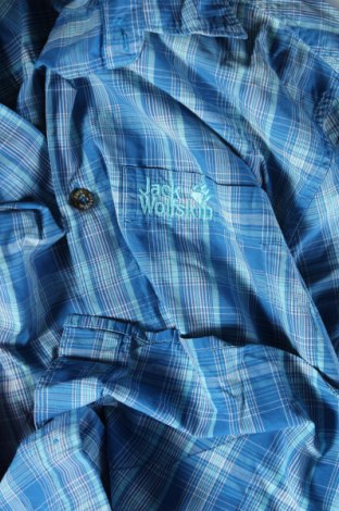 Herrenhemd Jack Wolfskin, Größe M, Farbe Blau, Preis 12,36 €