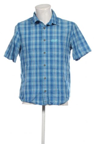 Ανδρικό πουκάμισο Jack Wolfskin, Μέγεθος M, Χρώμα Μπλέ, Τιμή 16,92 €