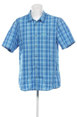Мъжка риза Jack Wolfskin, Размер XXL, Цвят Син, Цена 48,00 лв.