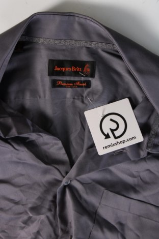 Ανδρικό πουκάμισο Jacques Britt, Μέγεθος M, Χρώμα Γκρί, Τιμή 21,03 €