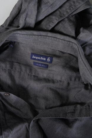 Ανδρικό πουκάμισο Jacques Britt, Μέγεθος M, Χρώμα Γκρί, Τιμή 4,21 €