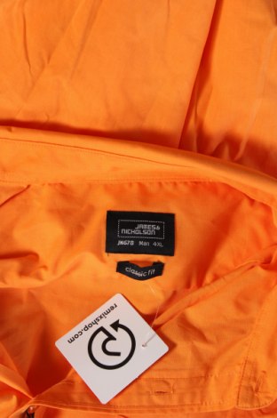 Herrenhemd James & Nicholson, Größe 4XL, Farbe Orange, Preis 14,13 €