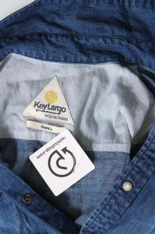 Herrenhemd Key Largo, Größe S, Farbe Blau, Preis 4,73 €