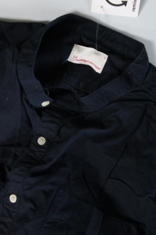 Мъжка риза Knowledge Cotton Apparel, Размер L, Цвят Син, Цена 55,00 лв.