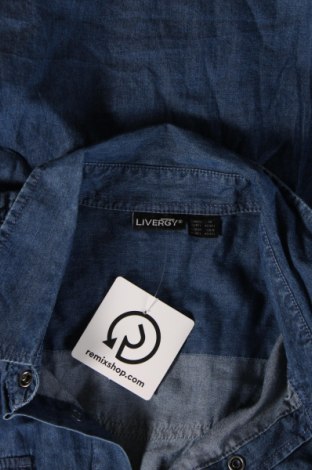 Herrenhemd Livergy, Größe L, Farbe Blau, Preis 20,18 €